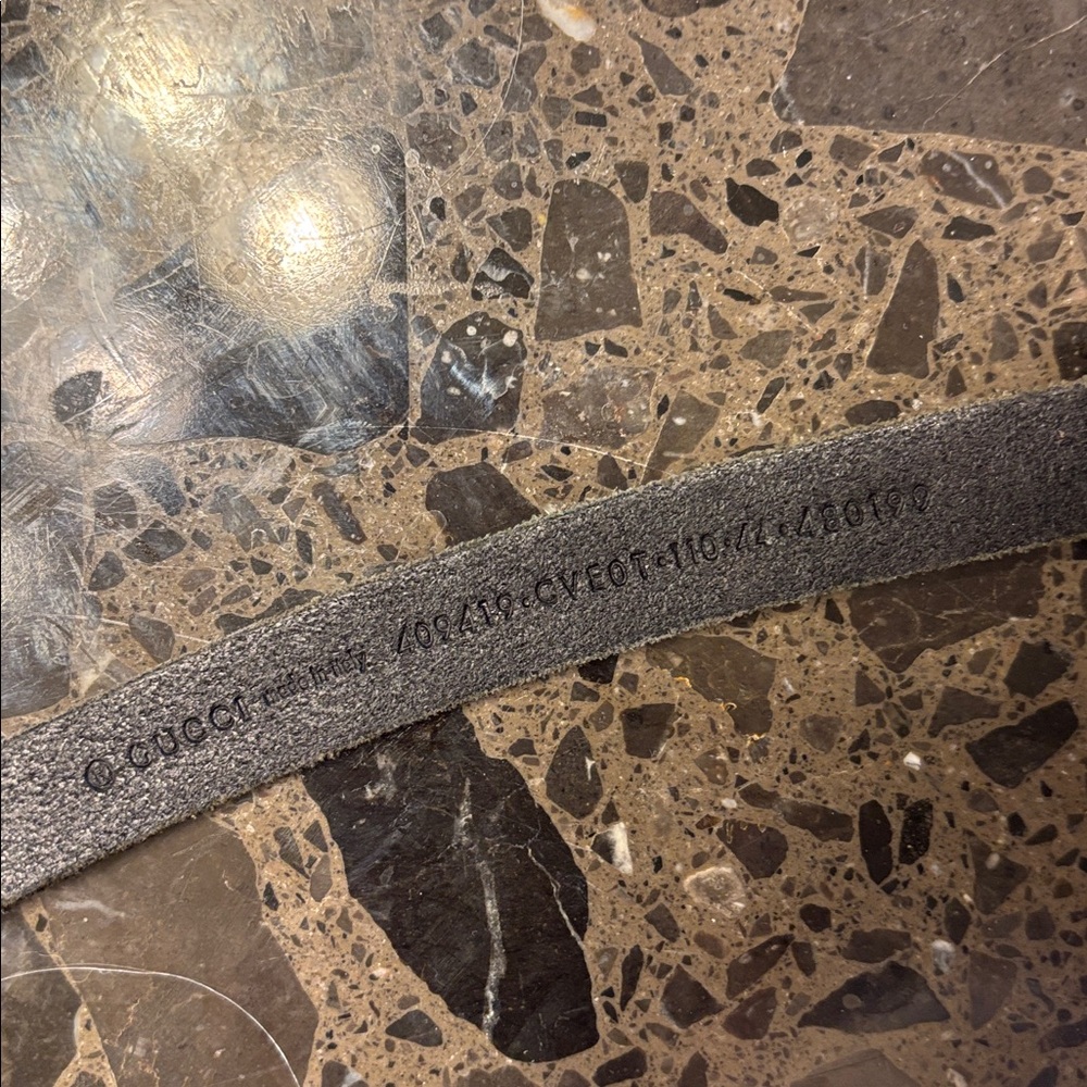 🌞GUCCI Skinny Leather Waist BeltSize: XXL - Picture 3 of 5